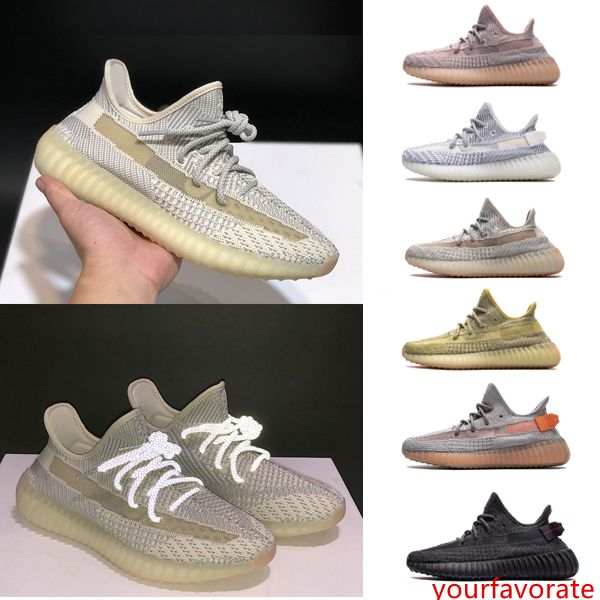 

new kanye west hyperspace lundmark antlia black static reflective glow clay true form synth designer shoes sneaker for mens womens with box