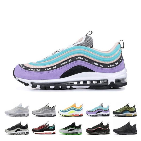 

wholesale men women running shoes laser fuchsia neon seoul triple black silver gold bullet bright citron athletic sport sneakers