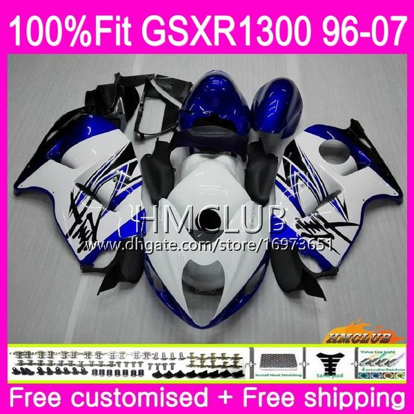 

injection for suzuki hayabusa gsxr1300 gsxr 1300 96 02 03 04 05 06 07 22hm.34 gsx r1300 2002 2003 2004 2005 2006 2007 white blue fairing
