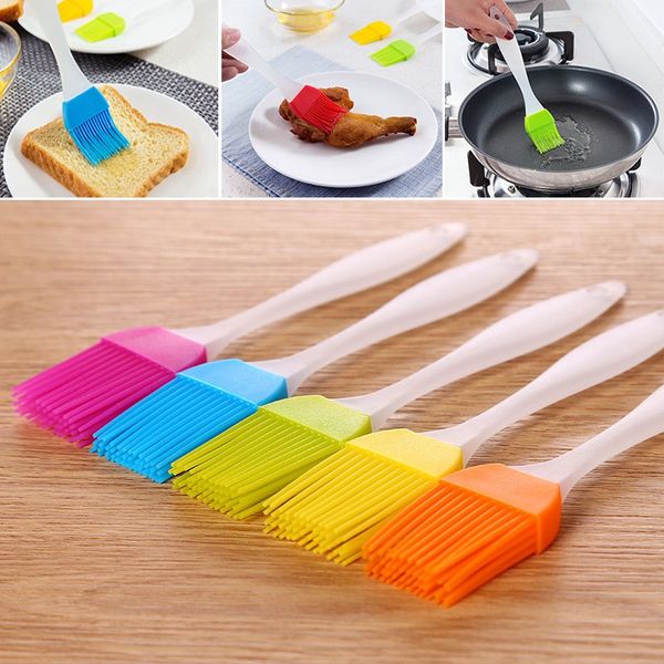 

new silicone butter brush bbq oil cook pastry grill food bread basting brush bakeware kitchen dining tool fa2776