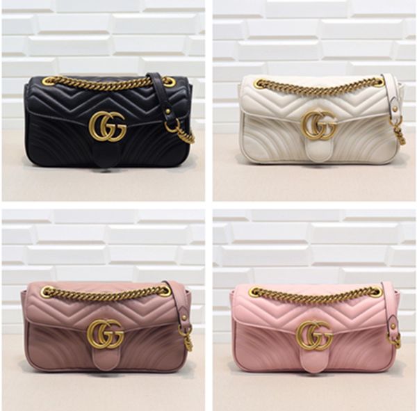 

Famou houlder bag women bor a a palla g marmont brand real leather chain cro body bag handbag famou de igner pur e
