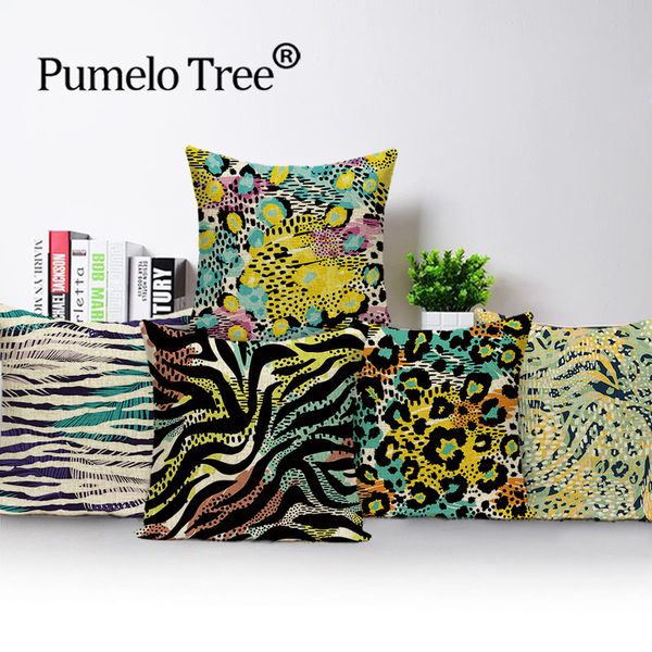 

shabby chic jacquard pillow case geometric cushion cover colorful home decor cushions custom quality linen throw pillow covers