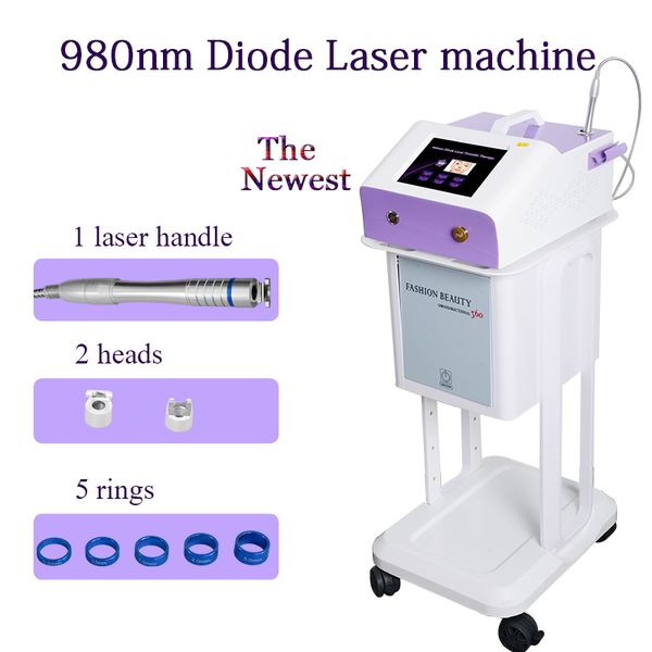 

diode laser vascular removal laser 980nm diode spider vein remover treatment for spider veins latest, Black