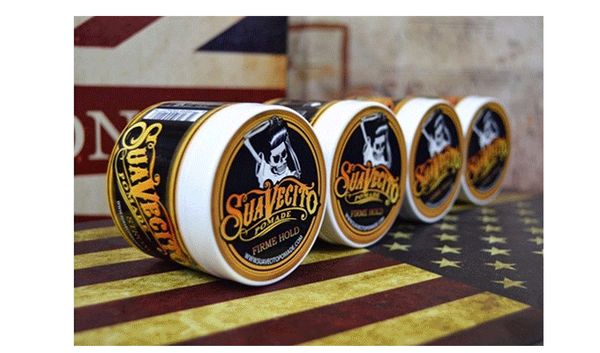 Держать большой скелет Slicked Back Hair Масляный воск грязи Suavecito Pomade Волосы воска сильные