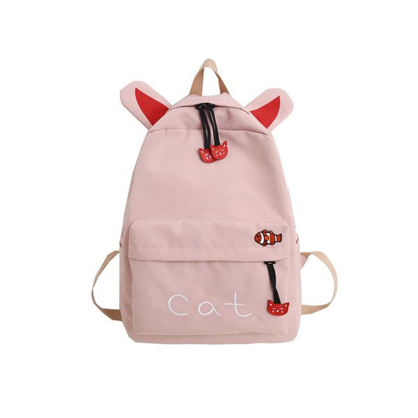 

cute cartoon cat ears backpack girl schoolbag for teenage women back pack nylon school backpack famale teen bagpack 2019 new