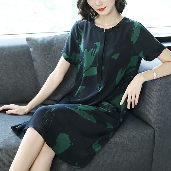 

2019 summer dresses new vintage elegant robe vintage embroidery silk dresses luxury office wear knee-length solid dress, Black;gray