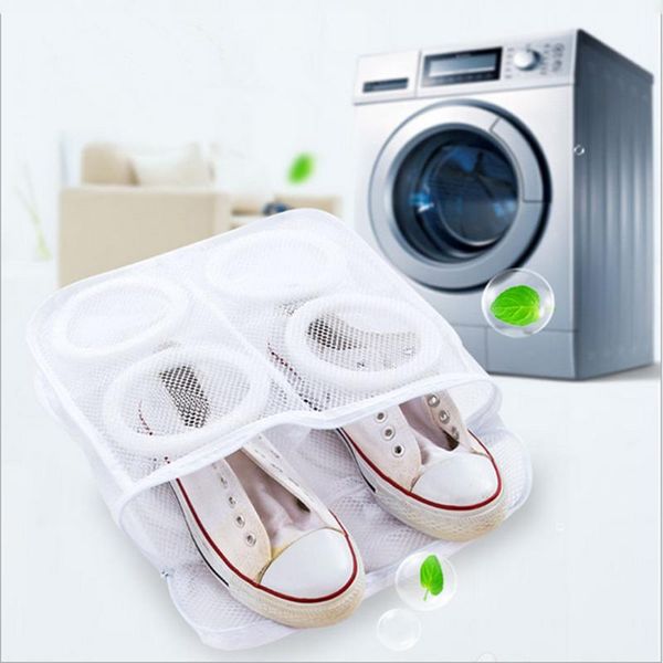 

portable washing bag fashion storage organizer bag mesh net laundry shoes bags dry shoe organizer home practical daily tools