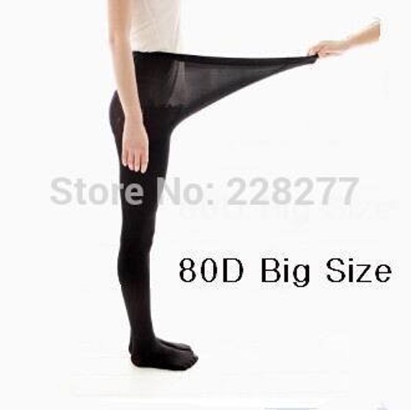 

80d big size full foot women's long stockings tights pantyhose panties wholesales velet, Black;white