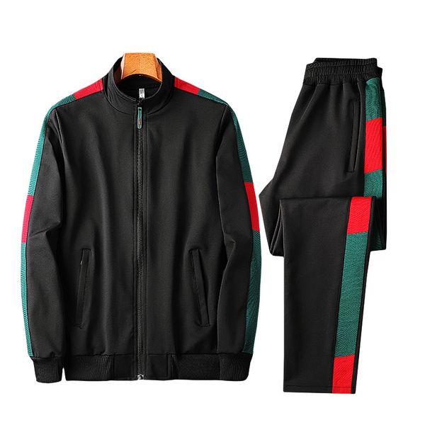 

дизайнер -4xl tracksuirt тавра mens tracksuit новое прибытие спорт толстовка повседневная осень мужчины zipper куртка и длинные штаны, Gray