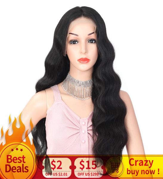 

mihair lace front wig 13*4 brazilian body wave wig medium brown 150% density remy lace front human hair wigs for women, Black;brown