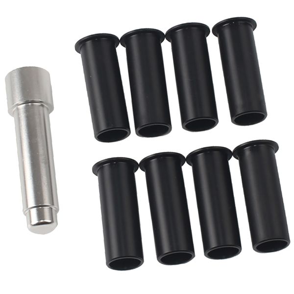 

corrosion-resistant door hinge pin and bushing kit for jeep wrangler jku 07-18 8 pieces