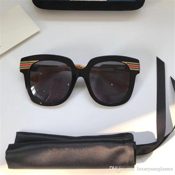 

luxury 0281 солнцезащитные очки для женщин марка дизайнер 0281s square summer style прямоугольник full frame верхнего качества защита от уль, White;black