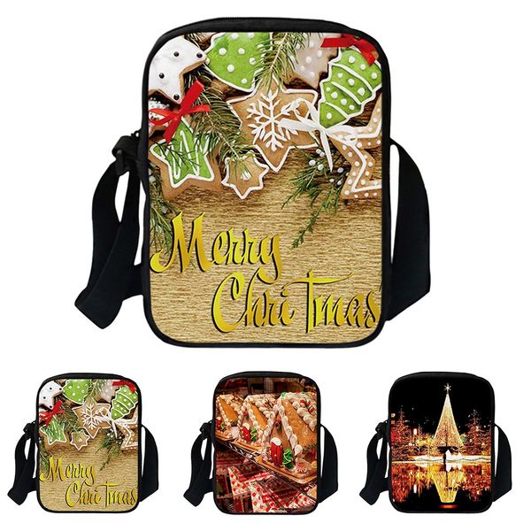 

waterproof oxford women shoulder bags christmas 3d messenger bags large capacity crossbody bag festival bag bolsas feminina