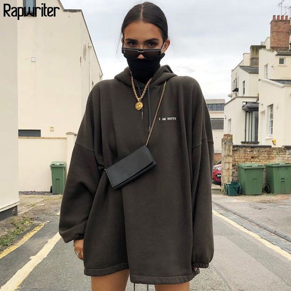 

rapwriter streetwear fake 2 pieces oversized turtleneck hoodie women 2019 casual loose pullover letter long sweatshirt pullover, Black