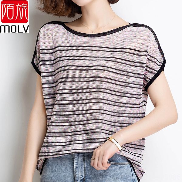 

puyuan свитер женский с коротким рукавом t- женщин имитация белье цветочные пряжи полосатые twist футболки твист база рубашка топ вязаный св, White