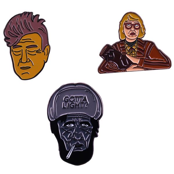 

twin peaks enamel pin lynch brooch movie fans gift, Gray