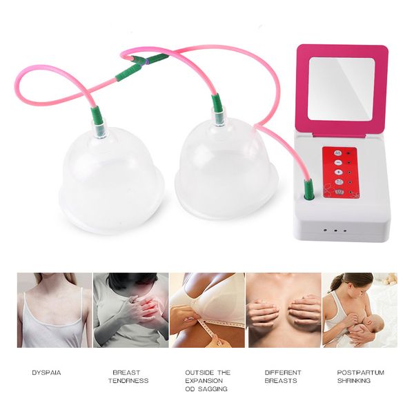 USB Elétrica Duplo Copos de Mama Chupando Massagem Bela Bomba de Peito Mama Chupando Levantamento Enhancing Abundância Cuidados com o instrumento 2 Modos