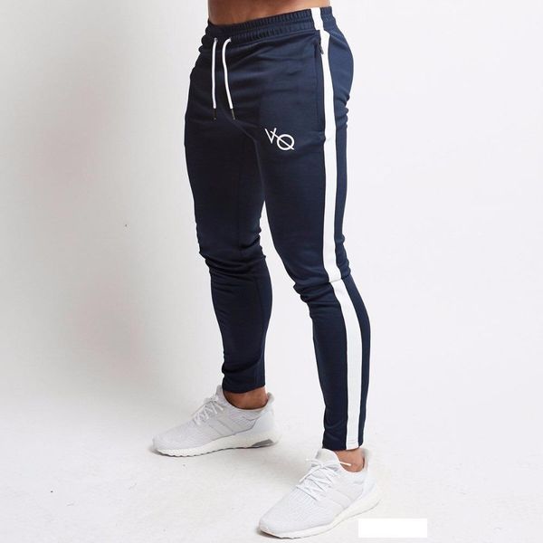 

mens joggers casual pants fitness men sportswear tracksuit bottoms skinny sweatpants trousers black gyms jogger track pants