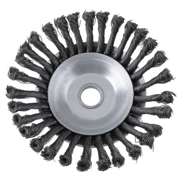 

durable brush rotary joint twist knot steel wire wheel brush disc 25.4x200mm landscaping & cutting irrigation