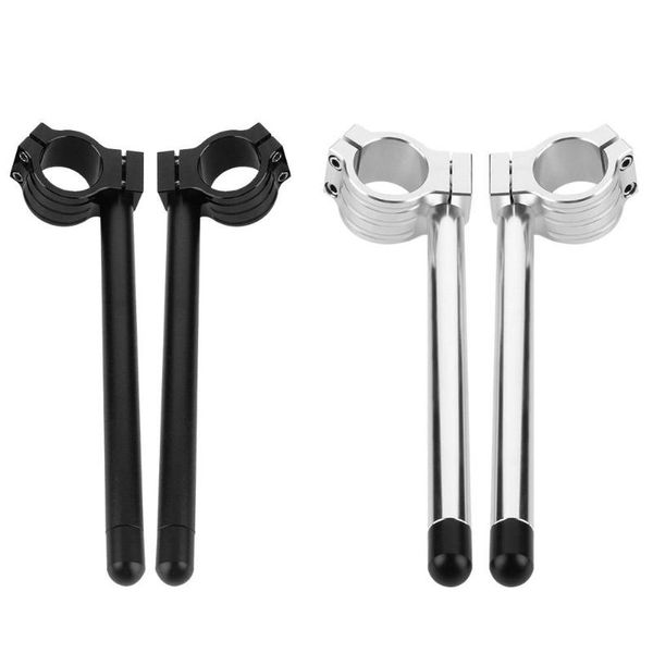 

2pcs aluminium alloy motorcycle accessories cnc 48mm handlebar grips handle bar black/silver handlebar lock 48 mm in diameter