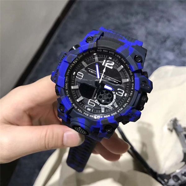 

2018 fashion arrival mens g style military wristwatches multifunction digital shock quartz sport watches for man male students clock #07812, Slivery;brown