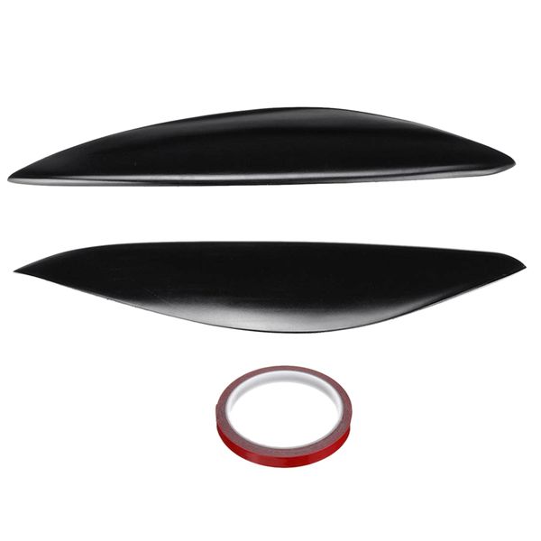 

2pcs car headlight eyebrow cover trim fiberglass head light lamp eyelid sticker for vauxhall/ signum vectra c facelift 2006