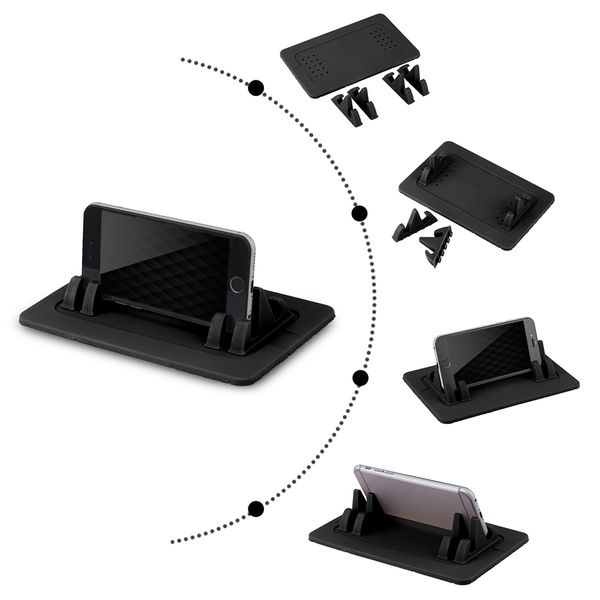 TS030 Telefone Inteligente Tablet PC Titular Car Mount Suporte Silicone Skid-proof Pad Traço Mat Cradle Dock