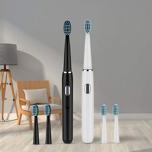 

seago electric toothbrush sonic electric teeth brush with three brushing heads four cleaning modes fully waterproof usb charging