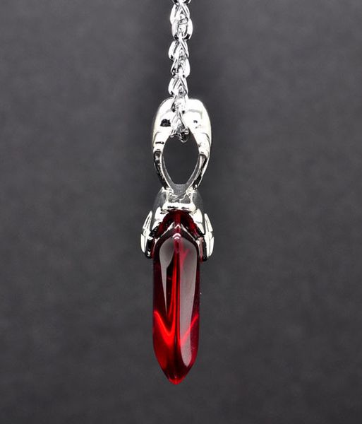 

fate stay night ожерелье tohsaka rin косплей подвески красные ожерелья tohsaka ювелирные аксессуары красные роскошные ожерелья, Silver