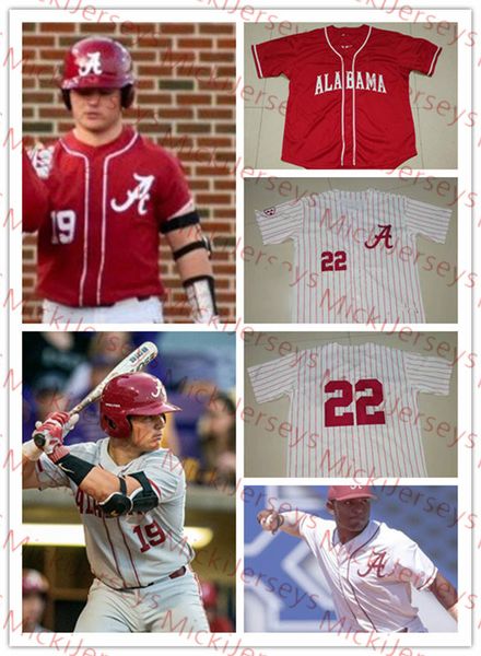 

пользовательские алабама-малиновый прилив бейсбол джерси колби робинсон джон трюсседал даниэль каринчик кольби робинсон кобе моррис дилан см, Blue;black