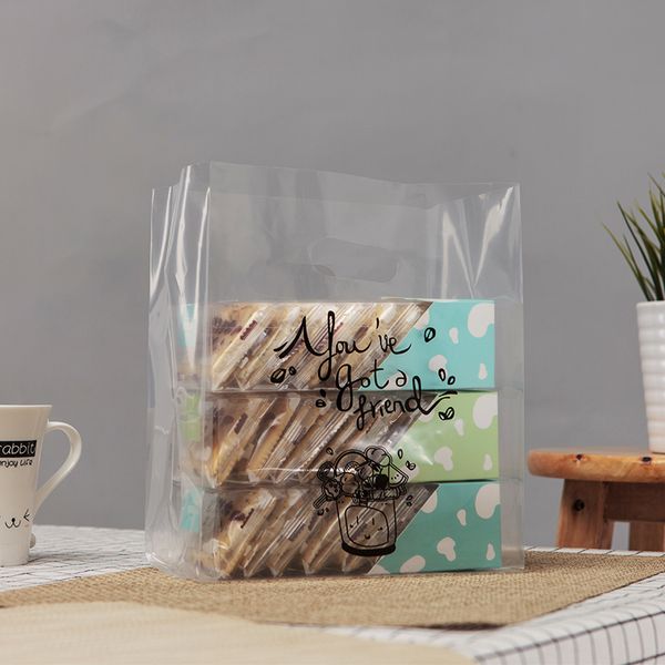 

50шт ясно печенье конфеты сумки для упаковка прозрачные отставителем пластиковый мешок для игрушек бутик пакет сумки salad коробка упаковки