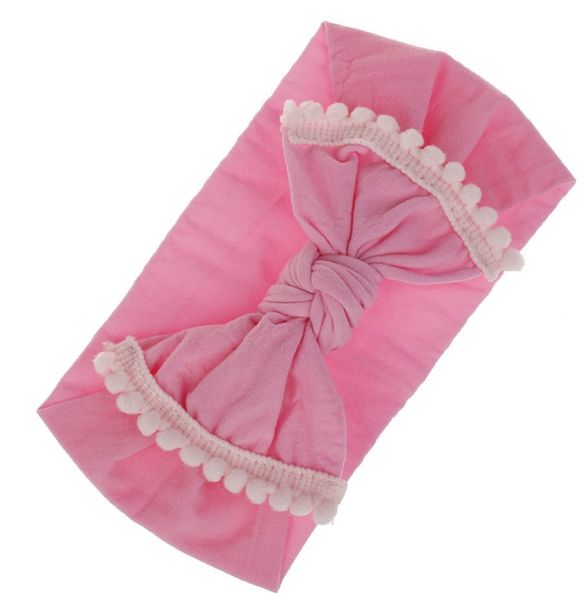 

brand baby hairband toddler bow hairband tassel baby girls headband big knot turban kids hair accessories 21 designs shipping wzw-yw2111, Slivery;white