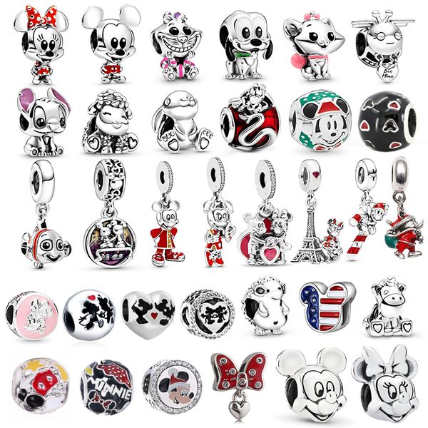 

new cartoon beads for women jewelry making fit original bracelet charms silver pulseiras pendants gift diy
