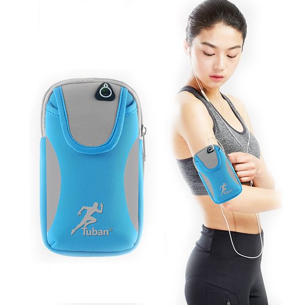 

outdoor sport running arm bag wrist pouch exercise jogging adjustable fitness zippered band phone arm bags