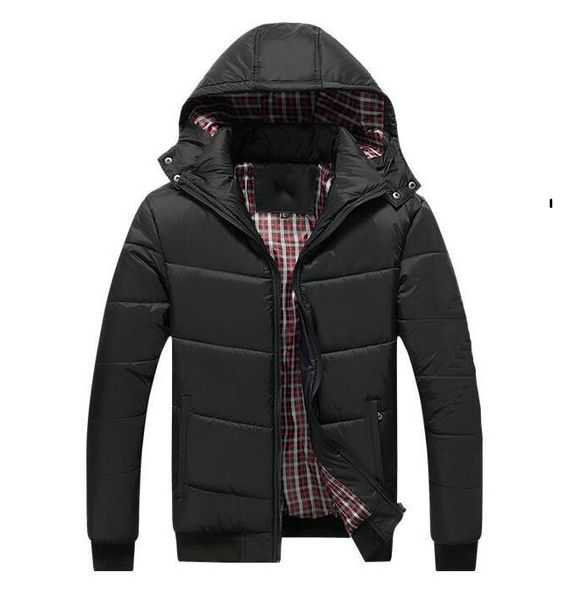 

новый бренд пуховик для мужских курток пальто зимы mens конструктора куртка с капюшоном вниз пальто верхней одежды мужчины теплых курток par, Black