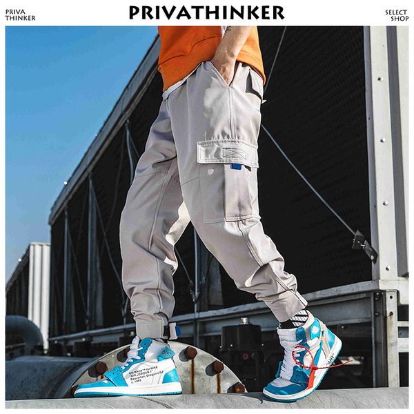 

men streetwear cargo pants clothing 2018 man color block harem pants male hip hop spring joggers sweatpants, Black