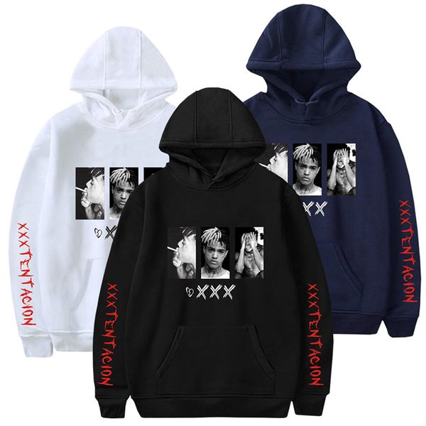 

xxxtentacion xxxtentacion толстовки мужчины / женщины повседневная пуловер streetwear толстовка xt sudadera hombre harajuku мужской hood cre, Black