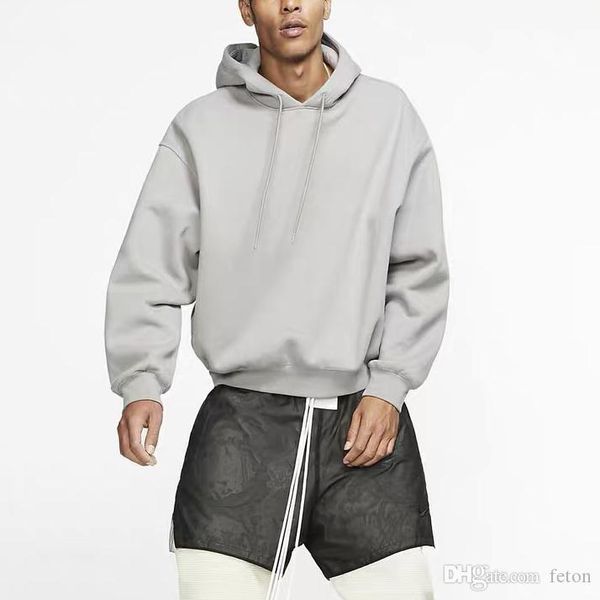 

2020 luxury mens women brand sweatshirt 19ss oversized hoodie front pocket long sleeves drawstring pullover fashion street fear b101047l, White;black