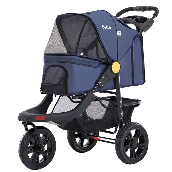 

portable folding pet cart dog cat teddy compact four-wheeled outdoor travel gear go out light pet stroller dog stroller