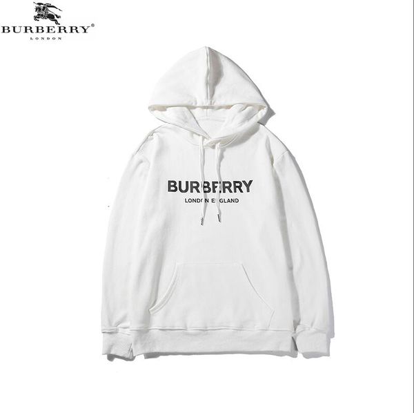 

2019 men's and women's burberrywinter new fashion sports sweater printing short-sleeved embroidered cotton men's sweater -51, Black