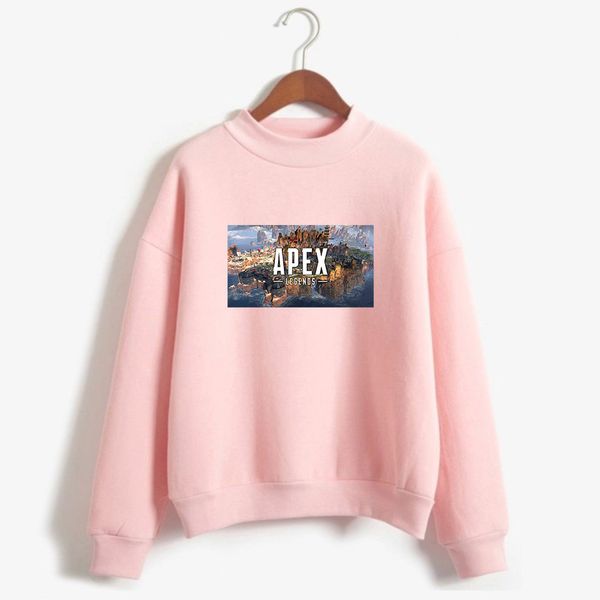 

frdun apex legends turtleneck sweatshirt highsreet 2019 new pullovers casual ouewear high collar sweatshirt, Black