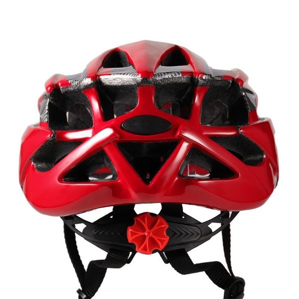 

bike riding helmet combining polycarbonate outer shell with impact-absorbing foam with 25 cooling vents at-051