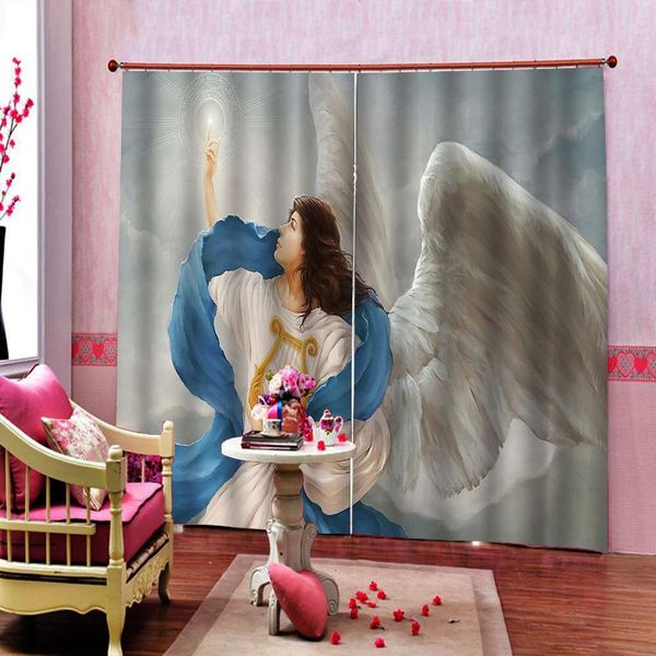 

custom 3d curtains angel wings for living room bedroom blackout window drapes