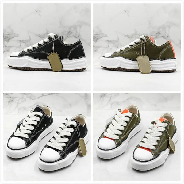 

nigel cabourn original sole 19ss sh canvas shoes maison mihara yasuhiro casual sneakers leisure womens designer casual mens trainer, Black