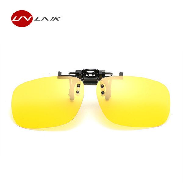 

uvlaik new fashion clip on myopia glasses mirror hd polarized sun glasses men night vision goggles driver driving sunglasses, White;black