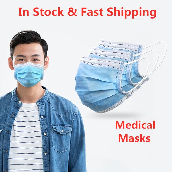 

mask profession 3 layers protection face mask masks anti virus mask in stock fast shipping