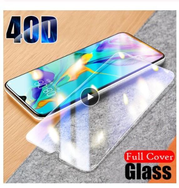 

uk new 40d full cover tempered glass for huawei p30 p20 pro glass mate 20 lite screen protector for honor 8x 7a 9 10 nova 3 3i film