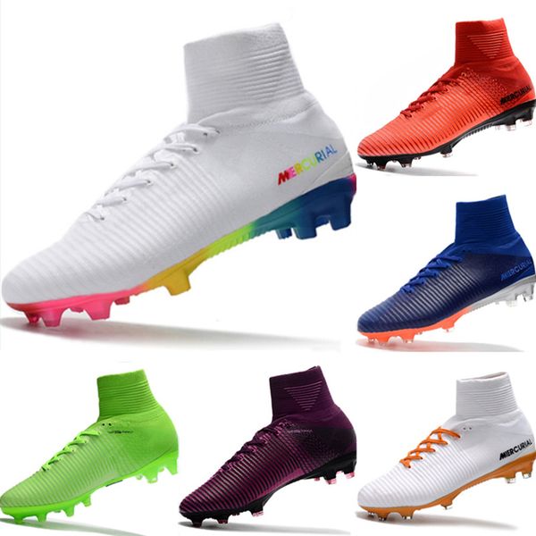 botines de cr7 azules