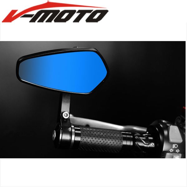 

universal 7/8" black bar end rear mirrors moto motorcycle motorbike scooters rearview mirror side view mirrors cafe racer