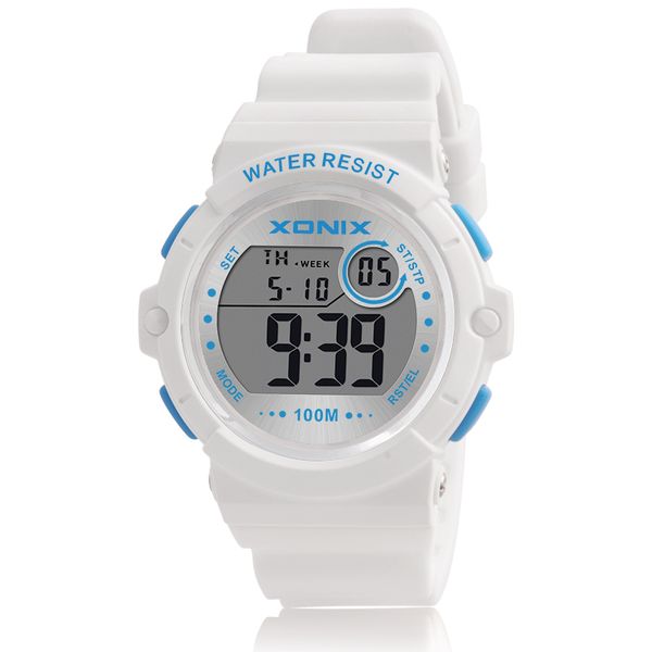 

women men watches led student couple electronic watch with adjustment watch reloj deportivo caliente relgio esportivo quente kt, Slivery;brown